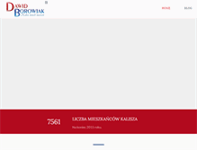Tablet Screenshot of dawidborowiak.pl